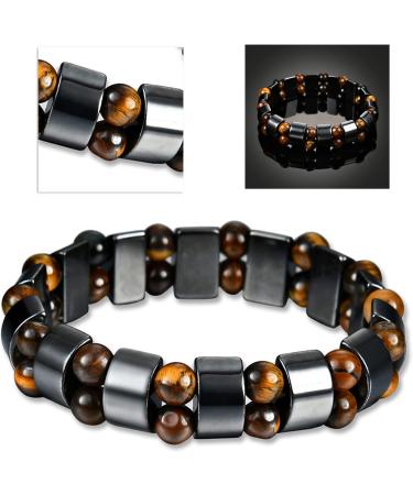 WESE Women Men Health Care Magnetic Therapy Hematite Bracelet Weight Loss Bangle Jewelry - Buy Online on GoSupps.com