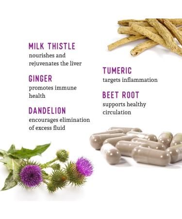 Dr. Barry's Total Liver Supplement with Milk Thistle, Artichoke, Dandelion Root, Support Healthy Liver Function & Natural Cleanse, Boost Immune System, 60 Capsules - Buy Online on GoSupps.com