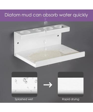 Adorila Electric Toothbrush Holder | Pebble Gate Sink Organizer | Wall-Mounted Compatible with Philips Sonicare & Oral-B (White) - Buy Online on GoSupps.com