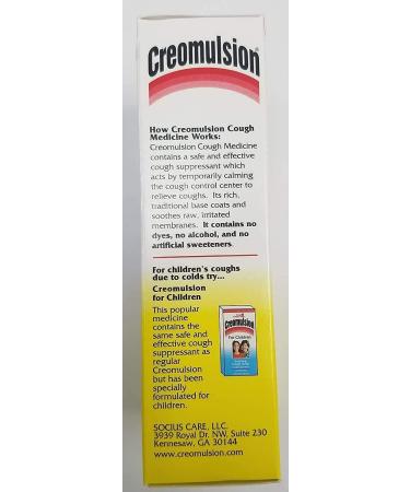 Creomulsion Cough Medicine Adult Formula 4 oz (Pack of 6) - Buy Online on GoSupps.com