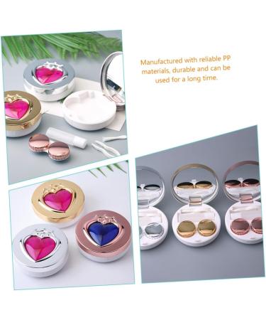 Healvian 8 STK Contact Lens Care Set | Portable Organizer Cleaner & Mirror - Ideal for Travel - Durable Lens Case & Detergent - Buy Online on GoSupps.com