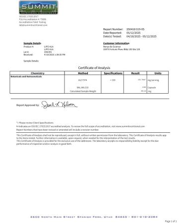 Renue By Science Hyaluronic Acid | HLA Liposomal Hyaluronic Acid Supplements | 90 Acido Hialuronico Capsules - 150mg Hylunaric Acid per Serving | Non-GMO | Made in The USA Third-Party Tested - Buy Online on GoSupps.com