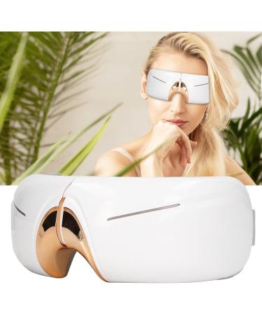 Okjhfd Eye Massage Device - Heated USB Rechargeable Relief for Migraines Fatigue & Eye Treatment - Adjustable Vibration & Foldable Design - Buy Online on GoSupps.com