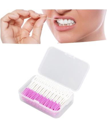 200 Pieces Interdental Brushes - Soft Silicone Dental Floss Toothpicks for Effective Oral Care - Purple - Buy Online on GoSupps.com