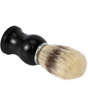 Jiklophg Men's Razor Brush - Wild Boar Bristles Facial Beard Cleaning Tool & Hairbrush with Resin Handle | International Shipping - Buy Online on GoSupps.com