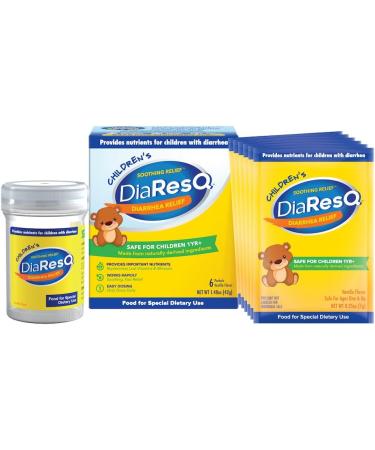 DiaResQ Children's Soothing Diarrhea Relief - Vanilla 6 ct | Fast-Acting, Safe & Drug-Free Relief for Children 1 Yr. and Older (Pack of 6) - Buy Online on GoSupps.com