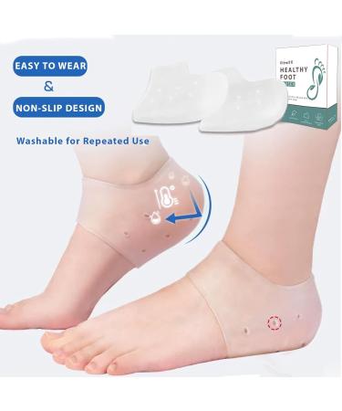 Buy Heel Protectors & Plantar Fasciitis Relief Gel Cups Cushions for Blisters Cracked Feet & Spurs Soft Support for Men & Women - Buy Online on GoSupps.com