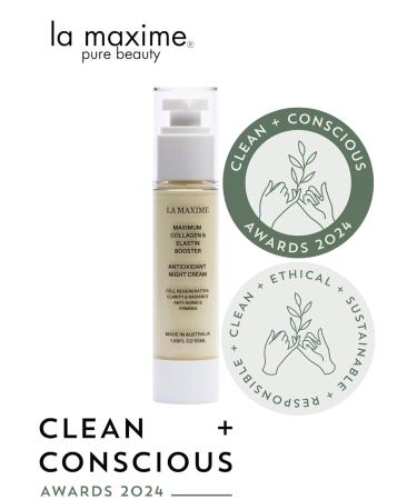 Maximum Collagen & Elastin Booster Night Cream - Antioxidant Anti-Aging Formula for Radiance & Firmness | 1.69 Fl Oz - Buy Online on GoSupps.com