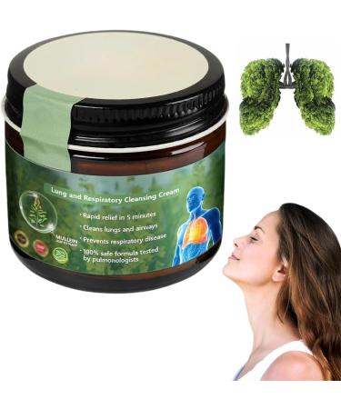 Mullein Clear Lung Repair Cream Lung and Respiratory Cleansing Cream Clear Lungs Extra Strength Clear Lung Cream for Improve Lung Health Mullein Lung Cream for Lungs and Mucus Relief Support (1)