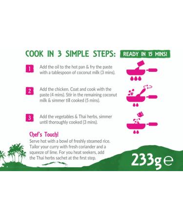 Thai Taste Easy Real Thai Green Curry Meal Kit 233g - Pack of 5 - Buy Online on GoSupps.com