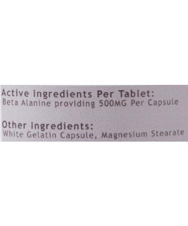 Bodybuilding Warehouse Pure Beta Alanine 500mg - 120 Capsules - Buy Online on GoSupps.com