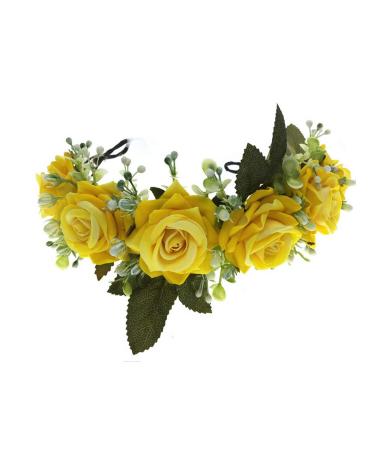 DreamLily Maternity Woodland Photo Shoot Flower Crown Headband - A-Rose Yellow - Buy Online on GoSupps.com