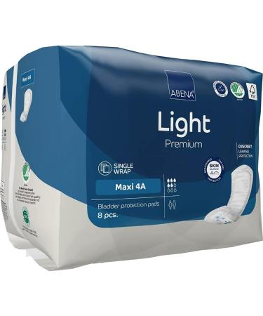 Abena Eco-Friendly Women's Incontinence Pads Adults - Light Maxi 4A 1000ml 8PK - Buy Online on GoSupps.com