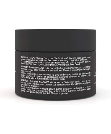MAGNET Styling Balm and Extreme Moisturizer by BeardZonia (Seduction Scent Collection) Long-lasting Leave-In Conditioner for Beard and Hair - Canadian Made - Boosts Beard Growth Strengthens Reduces Itching and Flaking - 100% All Natural Ingredients - Quic - Buy Online on GoSupps.com
