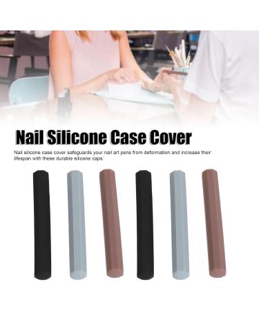 Dustproof Silicone Nail Pen Caps Enhanced Nail Pen Protection Hexagonal Design for Manicure Compact and Convenient Storage with Enhanced Protection - Buy Online on GoSupps.com