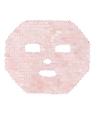 Face Eye Mask Jadestone Facial Cover Face Massage Jadestone Facial Sleeping Cover for Spa Dark Circles (Rose Quartz)