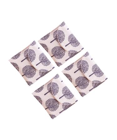 Hemoton 4 Pcs Period Pad Bags First Period Bag Reusable Menstrual Pads Bags Travel Hygiene Bag Ladies Purse Bling Purse Women Purse Small Diaper Bag Outdoor Towel Pouch Towel Bag 1 Count (Pack of 1) As Shown