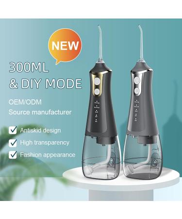 300ml Portable Dental Flosser - 4 Modes IPX7 Water-Resistant Perfect for Adults & Kids Gold - Ideal for Braces & Oral Care - Buy Online on GoSupps.com