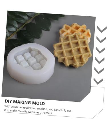 OUNONA 1pc Epoxy Mold Tape Measure Holder Candle Molds Making Model Waffle DIY Ginger Plate Silicone Soap Molds Resin Silicone Mold Cookie Aromatherapy Silica Gel Decorations White - Buy Online on GoSupps.com