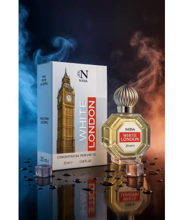 N.I.D.A. White London Concentrated Attar Perfume Oil Vegan Attar Alcohol-Free 20 ml - Buy Online on GoSupps.com