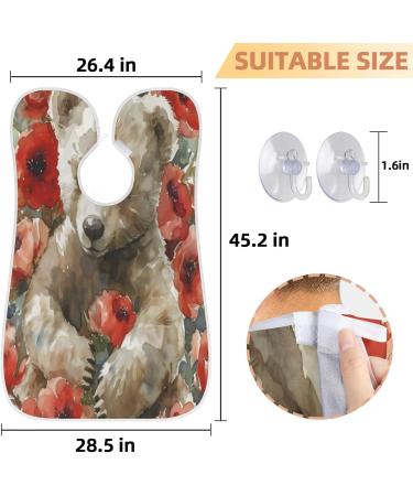 Valentine Bear Beard Bib Apron | Beard Hair Catcher for Men | Perfect Gift for Dad & Husband | Fathers Day Anniversary & Christmas - Buy Online on GoSupps.com