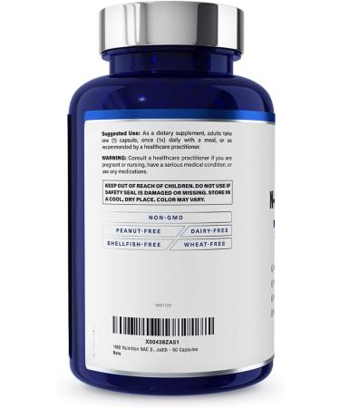 1MD Nutrition NAC Supplement 600 mg - Antioxidant & Detox Support - N-Acetyl Cysteine for Lung Health - 60 Capsules - International Shipping Available - Buy Online on GoSupps.com