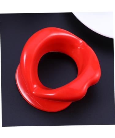 2 Pcs Silicone Lips Mouth Stretcher - Muscle Massager & Slimmer Trainer | Red Color | Enhance Your Face Contour - Buy Online on GoSupps.com