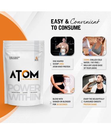 Asitis Nutrition AS-IT-is Atom Whey Protein 1kg - Labdoor Certified Double Rich Chocolate 27g Protein Digestive Enzymes International Shipping - Buy Online on GoSupps.com