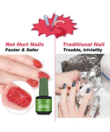 3 Pack 15ml Magic Gel Nail Polish Remover - Quick Soak Off Gel Polish Remover - Buy Online on GoSupps.com
