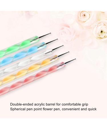 Nail Art Fine Point Pen Nail Art Dotting Pens Acrylic Double Ended for Nail Salon - Buy Online on GoSupps.com