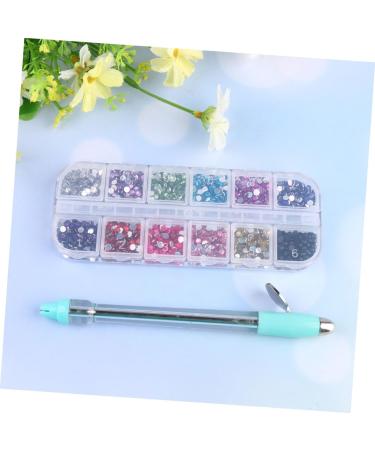 Healeved 1 Set Manicure Tools Nail Rhinestones Nail Decals for Nail Art Nail Decor DIY Glitter Nail Rhinestone Sequin Trim Nail Tools Nail Art Pen Nail Art Decoration Diamond Nail Pen - Buy Online on GoSupps.com