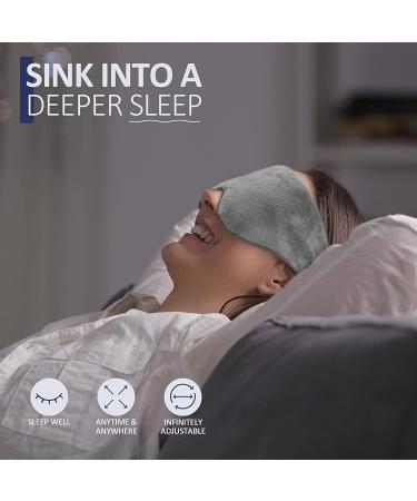 Kivik Weighted Eye Mask for Men Women - Adjustable Strap, Cooling Heat Therapy, Pain Relief - Gray - Buy Online on GoSupps.com