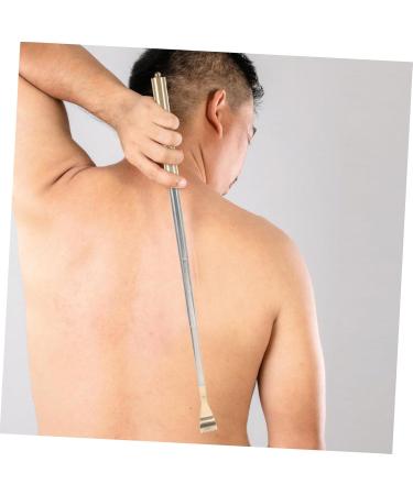 Fomiyes 4-Piece Telescopic Massage Tool - Golden Sandalwood Stainless Steel Back Scratcher for Ultimate Relief | International Shipping Available - Buy Online on GoSupps.com