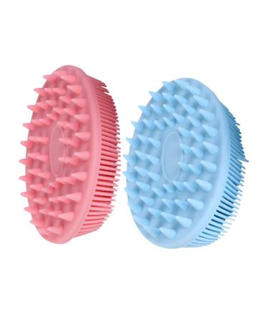 Beaupretty 1 sentence 2st silicone shampoo brush facial washer for men bathing scraping circulatory blood circulation promote children's brush scalee peeling shampoo brush for the scalp silicone hair portable