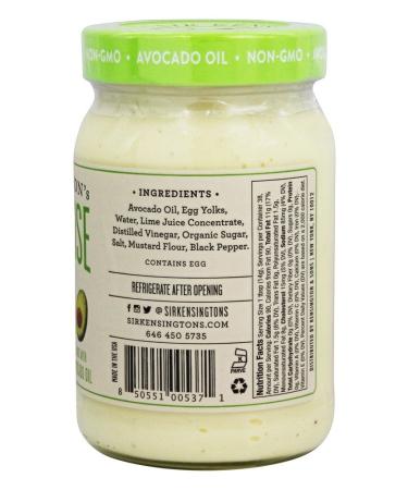 Sir Kensington's Avocado Oil Mayonnaise - Creamy 16 fl oz (473 ml) | Healthy Gourmet Condiment - Buy Online on GoSupps.com