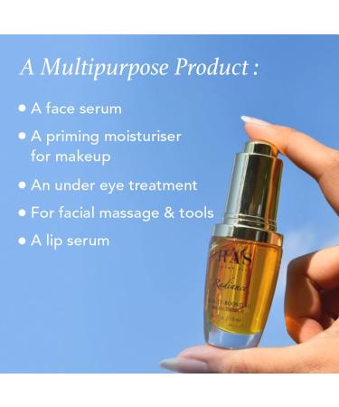Radiance Beauty-Boosting Face Elixir | Hydrating Moisturiser Serum with Organic Rosehip Oil | Fast Absorbing Non-Sticky | 0.20 Fl Oz - RAS LUXURY OILS - Buy Online on GoSupps.com