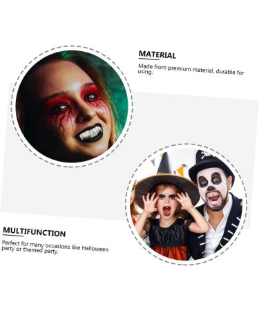 Abaodam Teeth 2pcs Werewolf Halloween Decor Party Props Accessories Men and Women European and American Teeth Grills - Buy Online on GoSupps.com