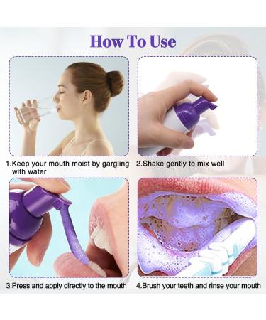 HASAIKA Color Correcting Mousse Toothpaste Purple Teeth Whitening Toothpaste Brighter Teeth Fresh Breath Toothpaste to Cancel Yellow Stains 45ml - Buy Online on GoSupps.com