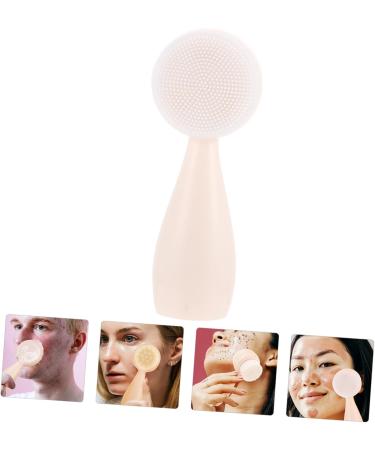 POPETPOP Silicone Face Brush Multi-Function Facial Brush Face Exfoliating Brush Household Facial Brush Home Accessory Facial Cleaning Brush Silica Gel White Washbasin Soft - Buy Online on GoSupps.com