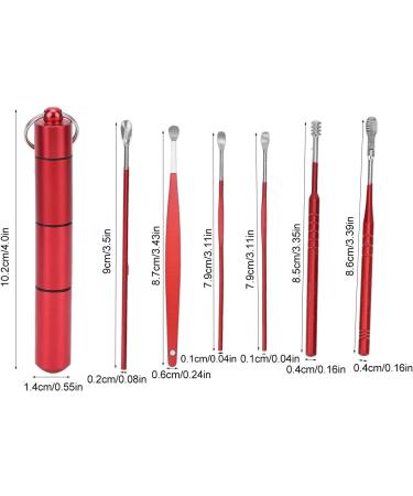 Ergonomic Ear Spoon Set - 6PCS Easy-to-Use Ear Wax Remover for Itch Relief and Anti-Deformity - Polished for Home and Salon Use - Buy Online on GoSupps.com