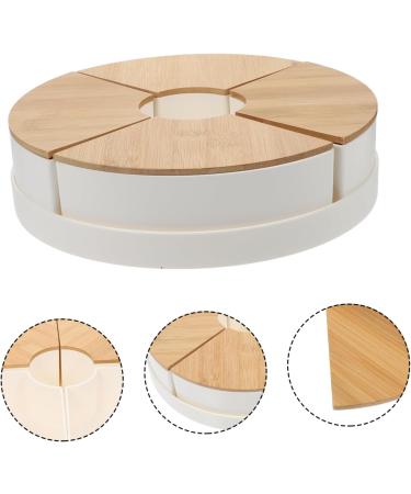 Cabilock 1 Set Office Fruit Plate Grill Vegetable Tray Wrought Iron Plastic Spraying Dried Fruit White Snack 26X26X7CM White - Buy Online on GoSupps.com