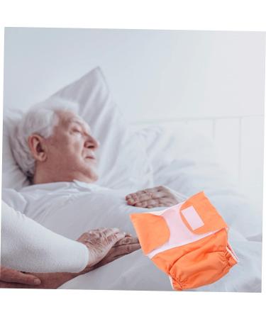 DOITOOL 3pcs Briefs - Adjustable Reusable Underwear Cover for Men and Women - Leakproof and Leakfree Pants for Adults, Seniors, and Disabled - Orange - Buy Online on GoSupps.com