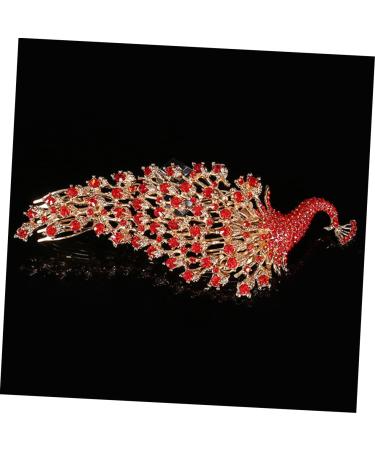 Angoily Wedding Hair Jewelry Peacock Crown Hair Comb Rhinestones Zinc Alloy Bride The Flowers Bridal Bridal Hair Jewelry - Buy Online on GoSupps.com