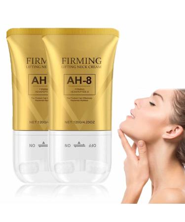 SHENGZE 2pc AH8 Firming Neck CreamTighten and Lift Neck CreamNeckcream for Lifting and Nourishing and MoisturizingDual Roller MassageContain HexapeptideReduce Wrinkles Fine Lines