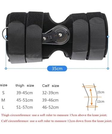 Hinged Knee Brace Support | Adjustable Knee Pad Orthosis | Non-Slip Straps for Ligament & Meniscus Injury - International Shipping Available - Buy Online on GoSupps.com