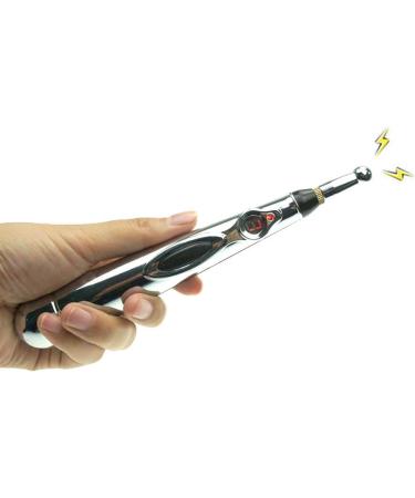 Electronic Acupuncture Pen | Electric Body Massager with 3 Heads & 9 Vibration Modes - International Shipping Available - Buy Online on GoSupps.com