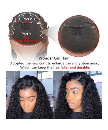 Curly Real Hair Wig - 16-Inch 13x6 Lace Front Brazilian Water Wave Wig for Black Women | 150% Density Pre-Plucked Baby Hair - Buy Online on GoSupps.com