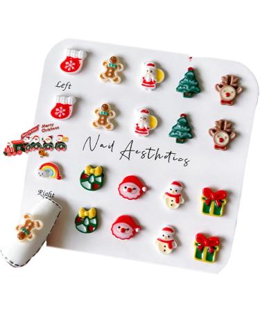FEIlei 1Bag Resin Nail Art Christmas Decorations with Luminescent Effect Perfect for DIY Manicure - Buy Online on GoSupps.com