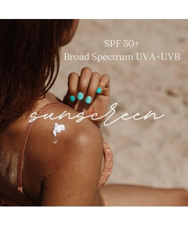 Buy In-dus Organics SPF 50+++ Lightweight Sunscreen - Multi-Vitamins Broad Spectrum UV & Blue Light Protection No White Cast Acne Safe for Unisex 2.02 Fl Oz - International Shipping Available - Buy Online on GoSupps.com