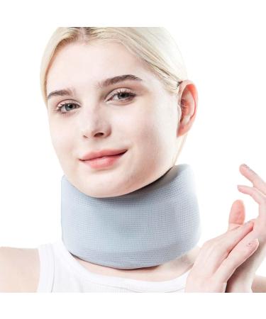 Shakven Neck Support Brace | Adjustable Soft Foam Wraps Neck Support | Foam Cervical Collar Relieves Neck and Spine Pressure for Women & Men Keeps Vertebrae Stable Blue M